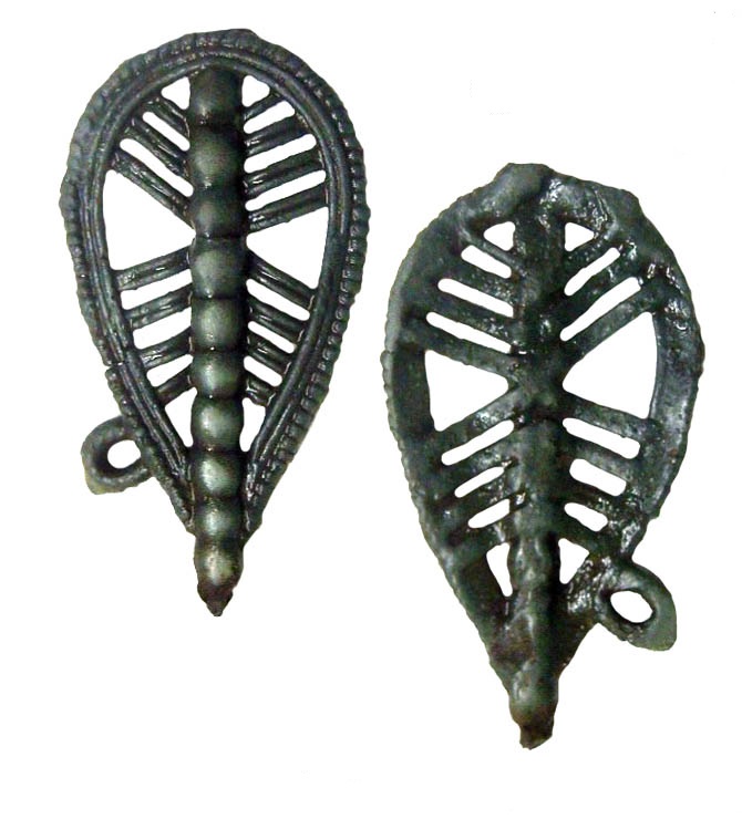 Ажурная биметаллическая (бронза, железо) булавка юхновской культуры
