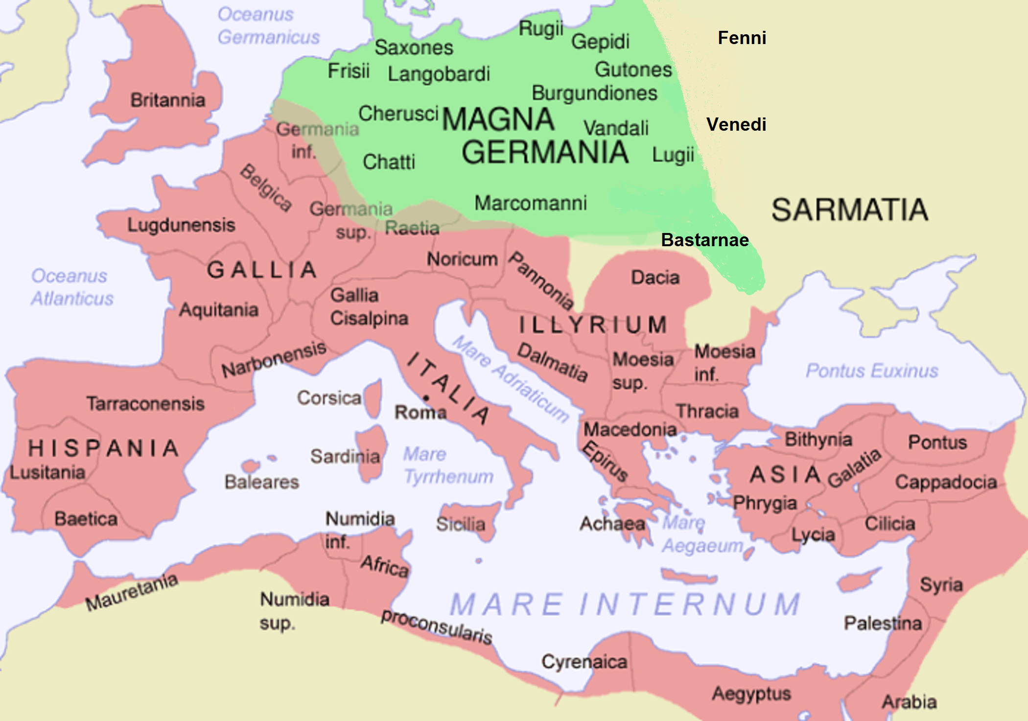 Европа на рубеже эр в описаниях античных авторов
