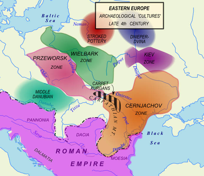 Археологические культуры Восточной Европы 4 века нашей эры