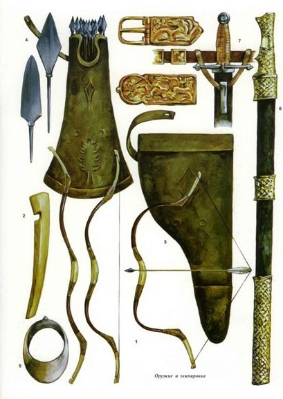 Комплекс вооружения гуннского воина эпохи Аттилы
