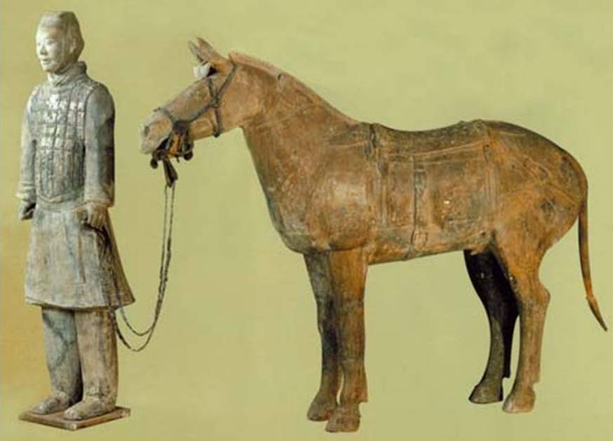 Кавалерист и конь династии Цинь, 3 век до н.э. Гробница Цинь Шихуана
