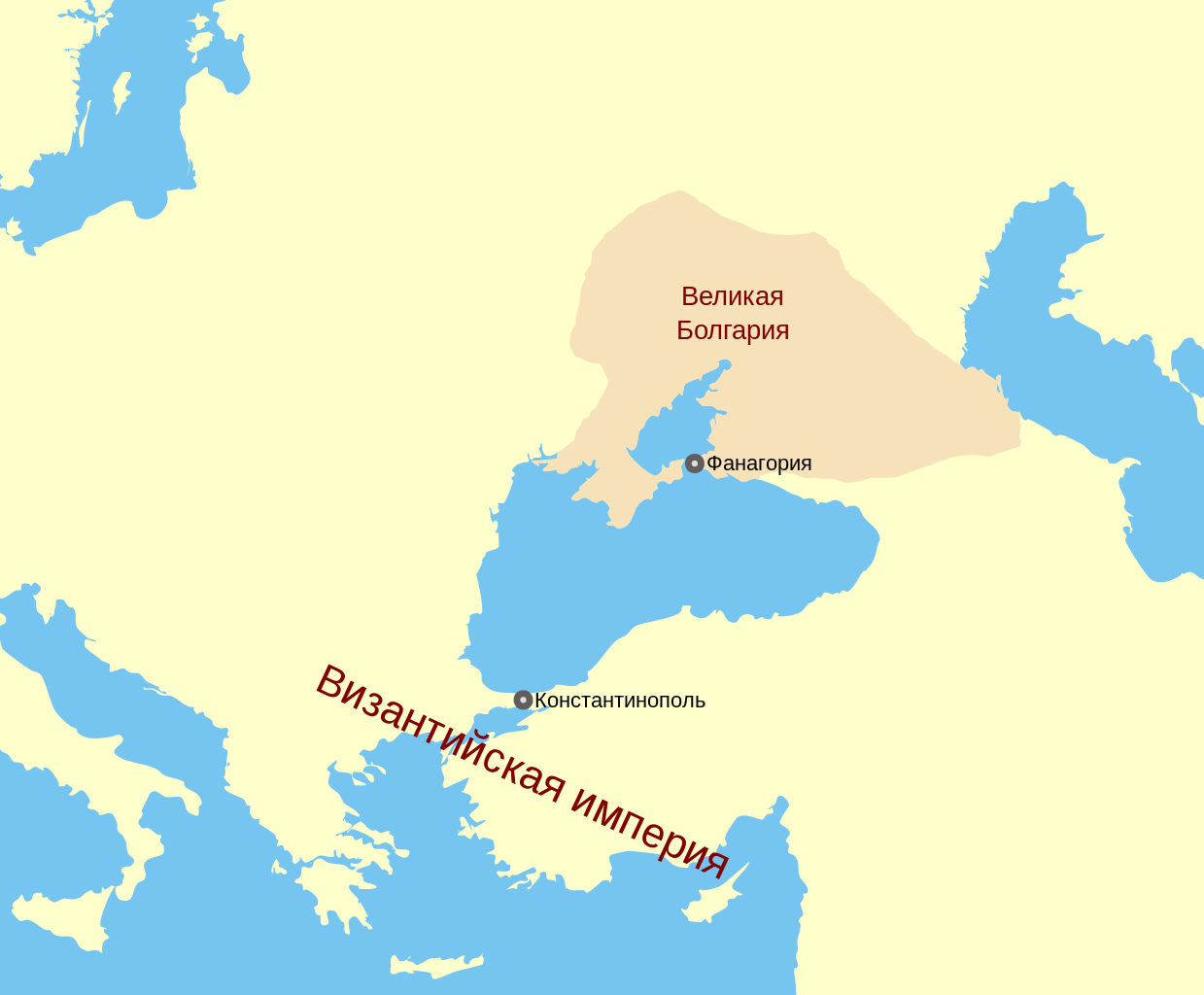 Великая Булгария и её потенциальная столица