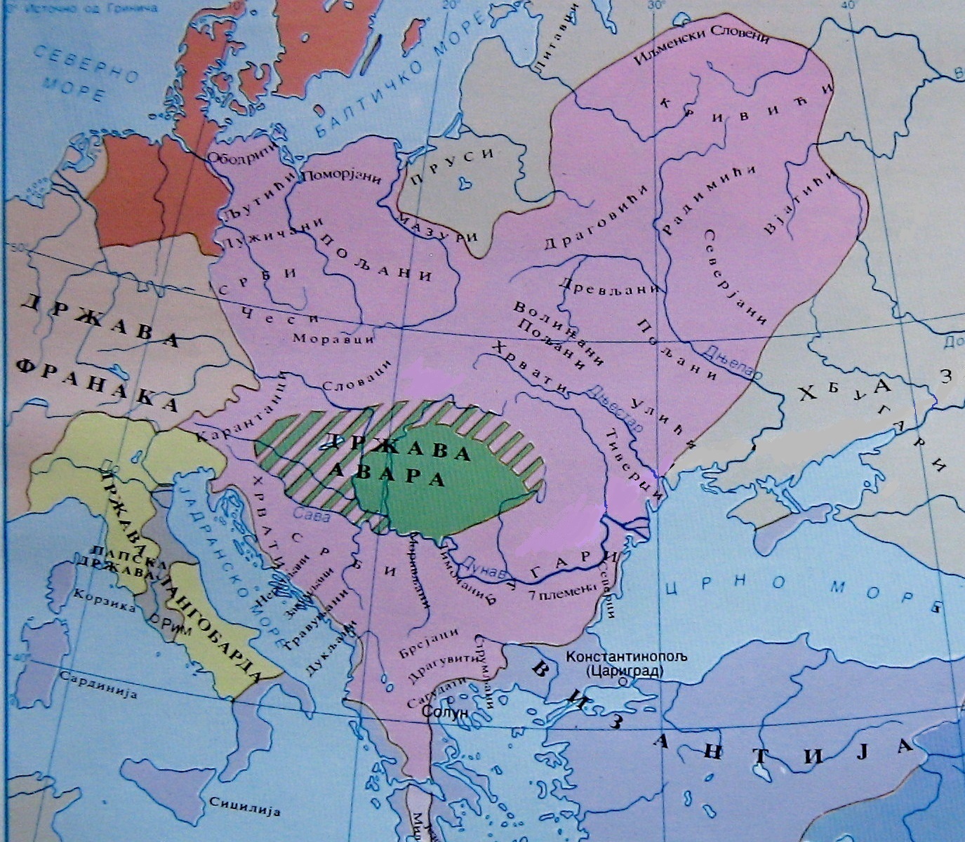 Авары и славяне на карте Европы глазами современных историков