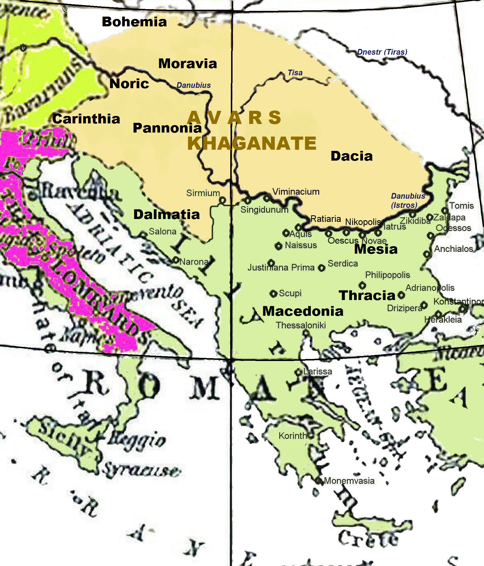 Византийские владения на Балканах