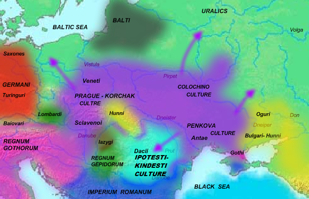 Три археологических культуры: Праго-корчак, Пеньковка и Колочин, как исток славянского мира