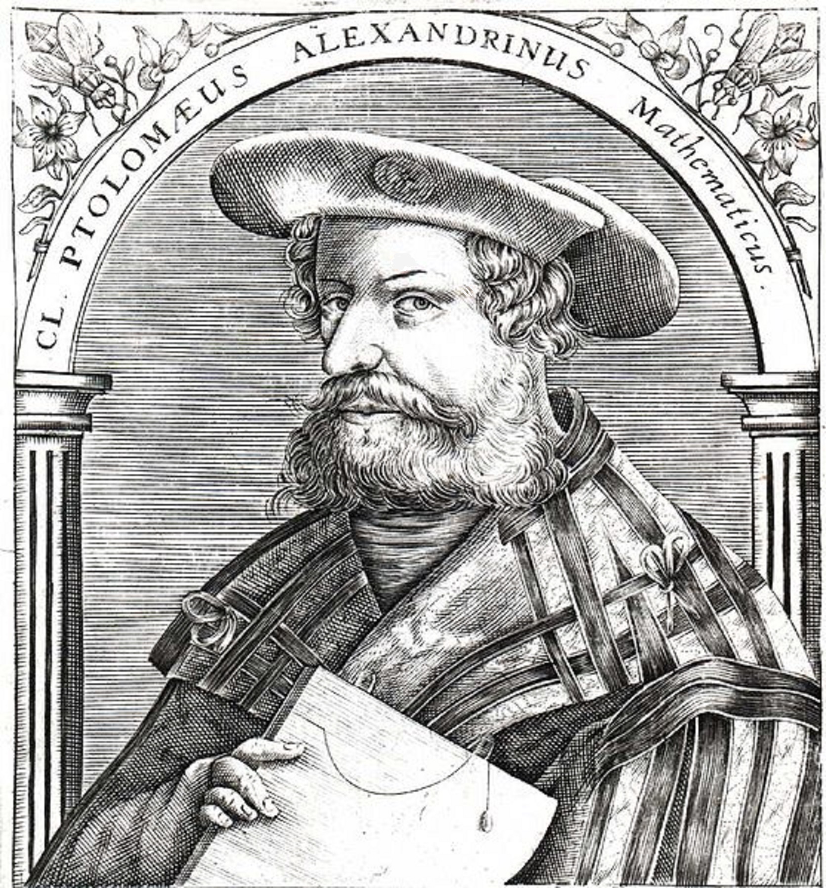 Клавдий Птолемей в представлении художника 16 века