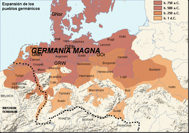 Экспансия германских племён и Германия Магна
