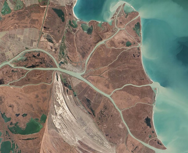 Дельта Дуная. Снимок со спутника