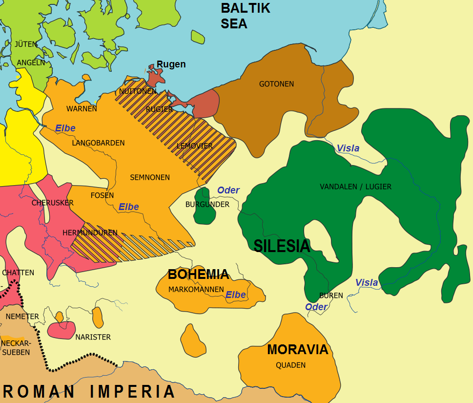 Германские племена Центральной и Восточной Европы римского времени