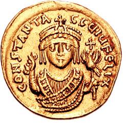 Золотой солид Тиберия II